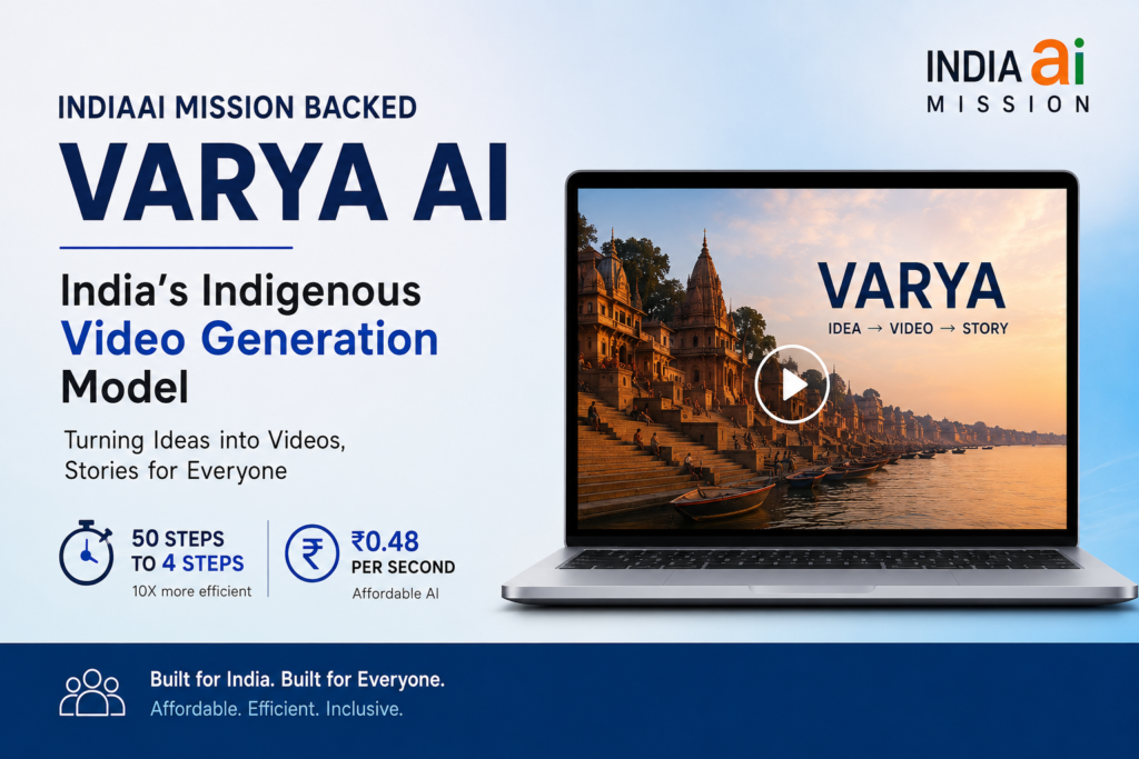 Varya AI, the IndiaAI Mission-backed indigenous video generation model developed by Avataar to make AI video creation affordable and efficient in India.